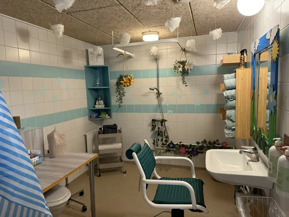 Det nye wellness-rum på plejehjemmet Birkebo i Christiansfeld.