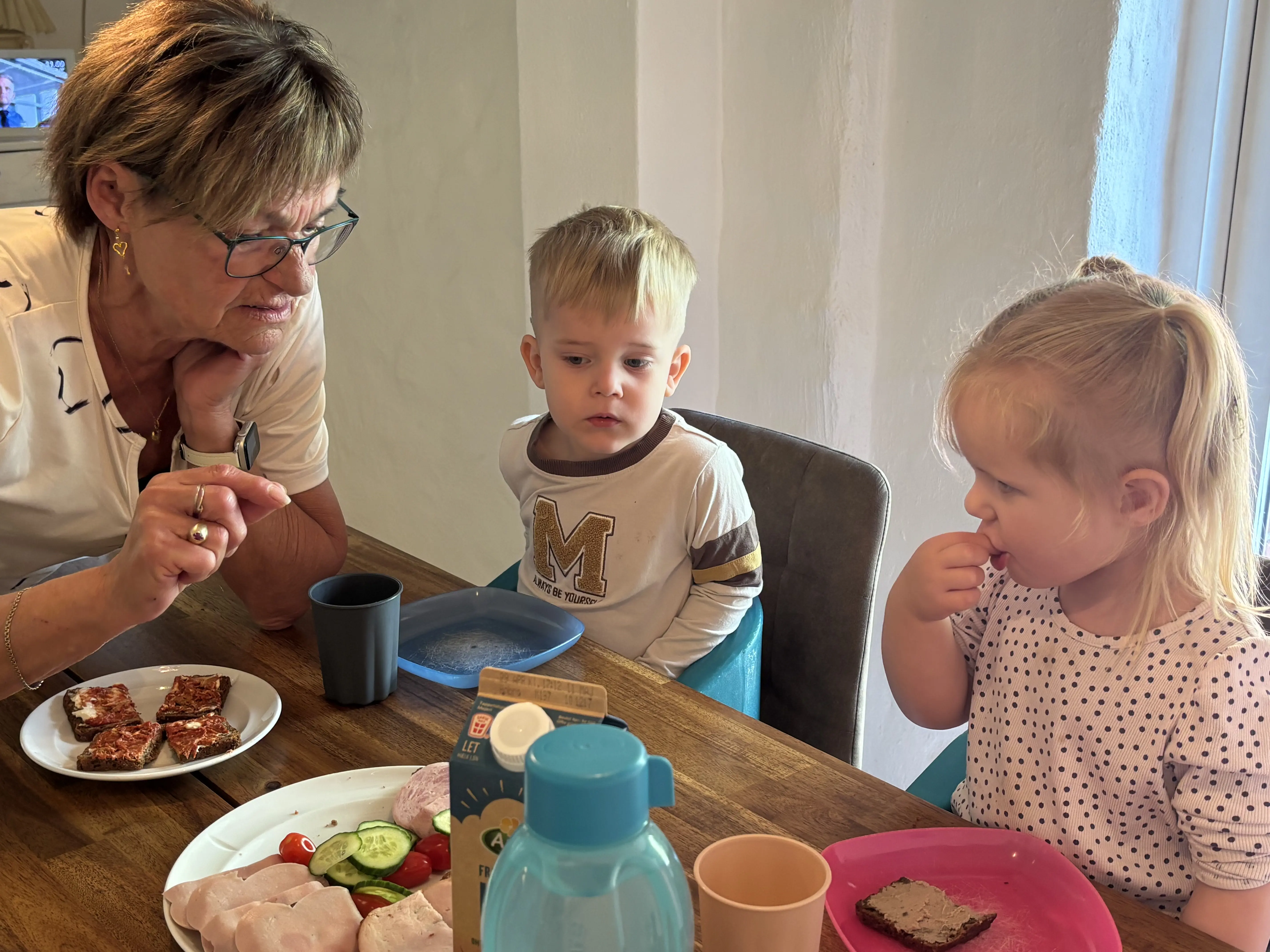 Jytte Kristensen og hendes dagplejebørn